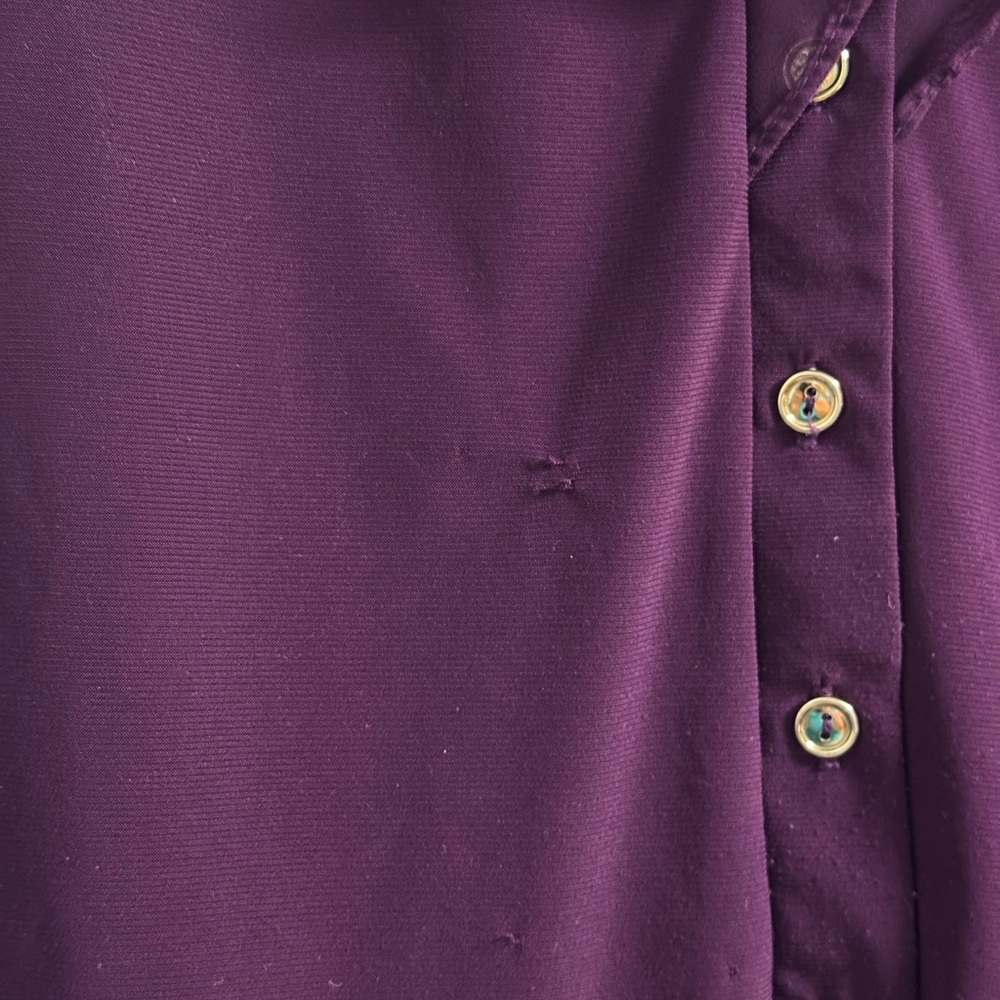Purple Ruffle Flutter Sleeve Blouse XL PerSeption Concept - Picture 4 of 11